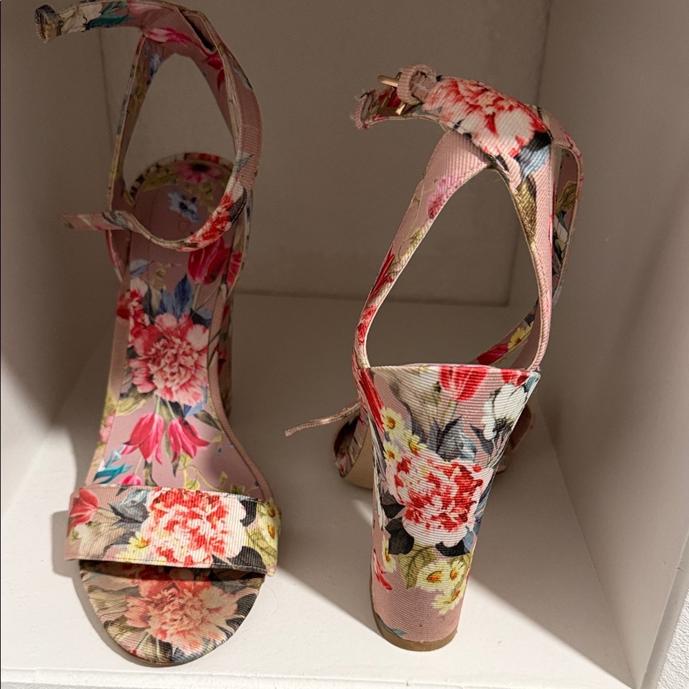 Aldo Floral Multi-Color Heels